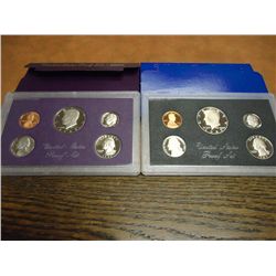 1983 & 1985 US PROOF SETS (WITH BOXES)