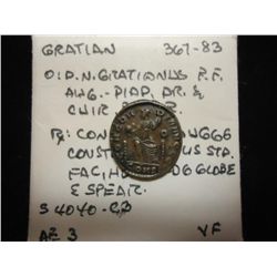 367-83 A.D. GRATIAN ANCIENT COIN VERY FINE