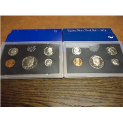 1971 & 1972 US PROOF SETS (WITH BOXES)