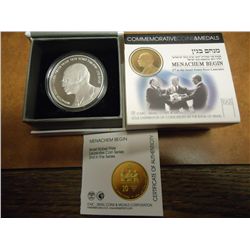 2010 ISRAEL SILVER (PF) 2 NEW SHEQALIM MENACHEN