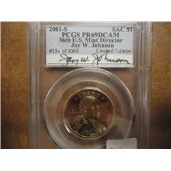 2001-S SACAGAWEA DOLLAR PCGS PR69 DCAM