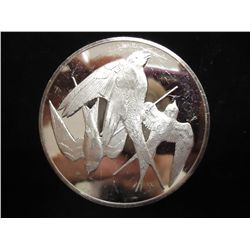 2+ OZ. STERLING SILVER PF ROUND "SWALLOWS"