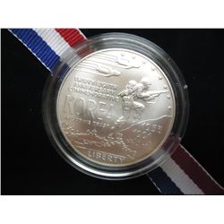 1991-D KOREAN WAR UNC SILVER DOLLAR