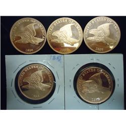 5-1856 FLYING EAGLE 1 OZ. COPPER ROUNDS