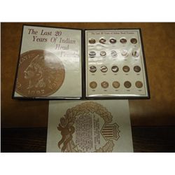 THE LAST 20 YEARS OF INDIAN HEAD CENTS IN FOLIO