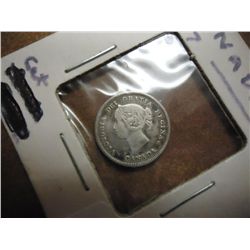 1887 CANADA SILVER 5 CENTS VERY FINE