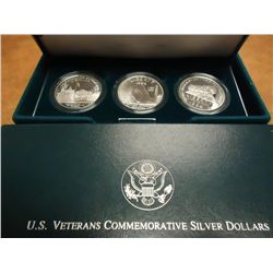 1994-P US VETERANS 3 SILVER DOLLAR PF SET