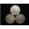 Image 2 : 1941,42 & 45-D WALKING LIBERTY HALF DOLLARS