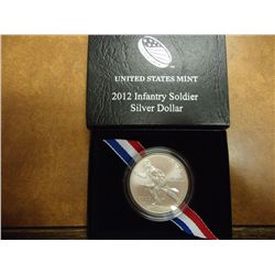 2012-W INFANTRY SOLDIER UNC SILVER DOLLAR