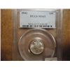 Image 1 : 1942 MERCURY DIME PCGS MS65