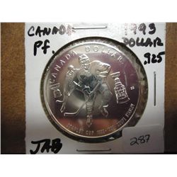 1993 CANADA SILVER DOLLAR STANLEY CUP PROOF