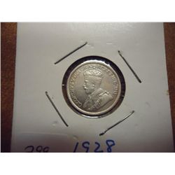 1928 CANADA SILVER 10 CENTS