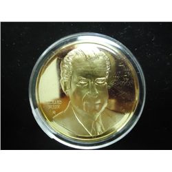 40 GRAM GOLD PLATED STERLING SILVER PF ROUND