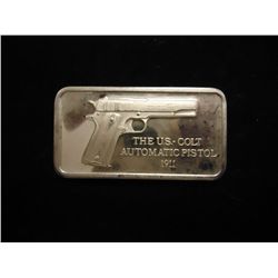 33 GRAM STERLING SILVER INGOT 1911 US COLT