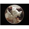 Image 1 : 2+ OZ. STERLING SILVER PF ROUND GREAT HORNED OWLES