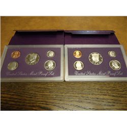 1992 & 1993 US PROOF SETS (WITH BOXES)