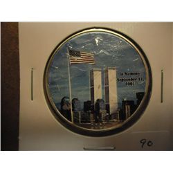 2001 COLORIZED AMERICAN SILVER EAGLE IN MEMORY OF