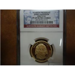 2007-S MADISON DOLLAR NGC PF69 ULTRA CAMEO