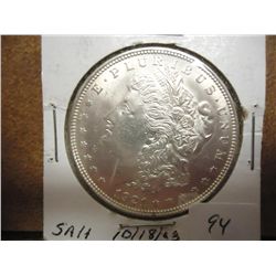 1921 MORGAN SILVER DOLLAR UNC UNC