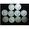 Image 1 : 10 ASSORTED 1940'S MERCURY DIMES