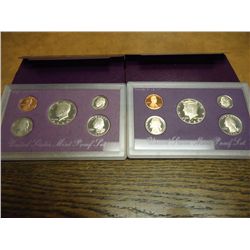 1988 & 1989 US PROOF SETS (WITH BOXES)