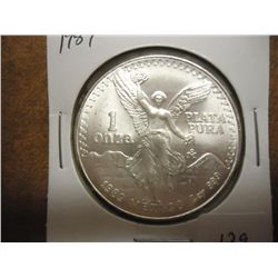 1989 MEXICO 1 OZ SILVER LIBERTAD UNC