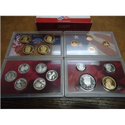 2009 US SILVER PROOF SET (WITH BOX) 18 PIECES