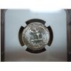 Image 2 : 1956 WASHINGTON SILVER QUARTER NGC MS65