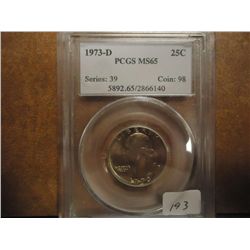 1973-D WASHINGTON QUARTER PCGS MS65