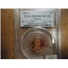 Image 1 : 1981-S TYPE II LINCOLN CENT PCGS PR65RD DCAM