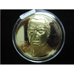 40 GRAMS GOLD PLATED STERLING SILVER PF ROUND