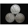 Image 2 : 1941,43 & 45-D WALKING LIBERTY HALF DOLLARS