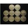 Image 2 : 10 ASSORTED 35% SILVER JEFFERSON WAR NICKELS