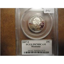 2007-S MONTANA QUARTER PCGS PR70 DCAM