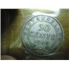 Image 2 : 1909 NEWFOUNDLAND SILVER 50 CENTS VERY FINE