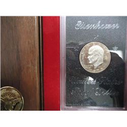 1973-S IKE SILVER DOLLAR PF (BROWN PACK)