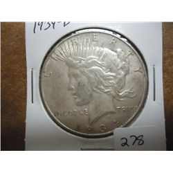 1934-D MORGAN SILVER DOLLAR