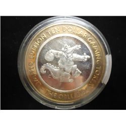 CASINO $10 SILVER TOKEN (UNC) THE ORLEANS HOTEL