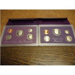 1987 & 1988 US PROOF SETS (WITH BOXES)