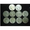 Image 1 : 10 ASSORTED 35% SILVER JEFFERSON WAR NICKELS