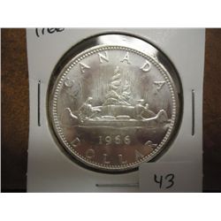 1966 CANADA SILVER DOLLAR UNC