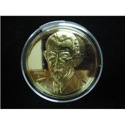 40 GRAM GOLD PLATED STERLING SILVER PROOF ROUND