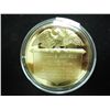 Image 2 : 40 GRAM GOLD PLATED STERLING SILVER PROOF ROUND