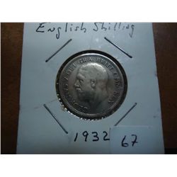 1932 GREAT BRITAIN SILVER SHILLING