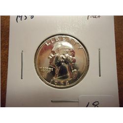 1958 WASHINGTON SILVER QUARTER PROOF