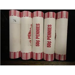 5 ROLLS OF 2009-D LINCOLN FORMATIVE YEARS CENTS