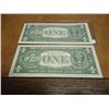 Image 2 : 2-1963-B JOSEPH BARR SIGNED $1 FRN'S CRISP UNC