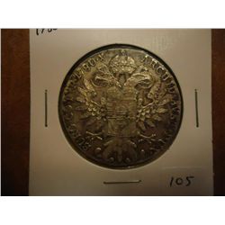 1780 AUSTRIA MARIA THERESIA THALER (SILVER)