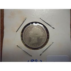 1892 CANADA SILVER 10 CENTS