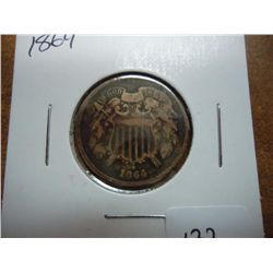 1864 US TWO CENT PIECE